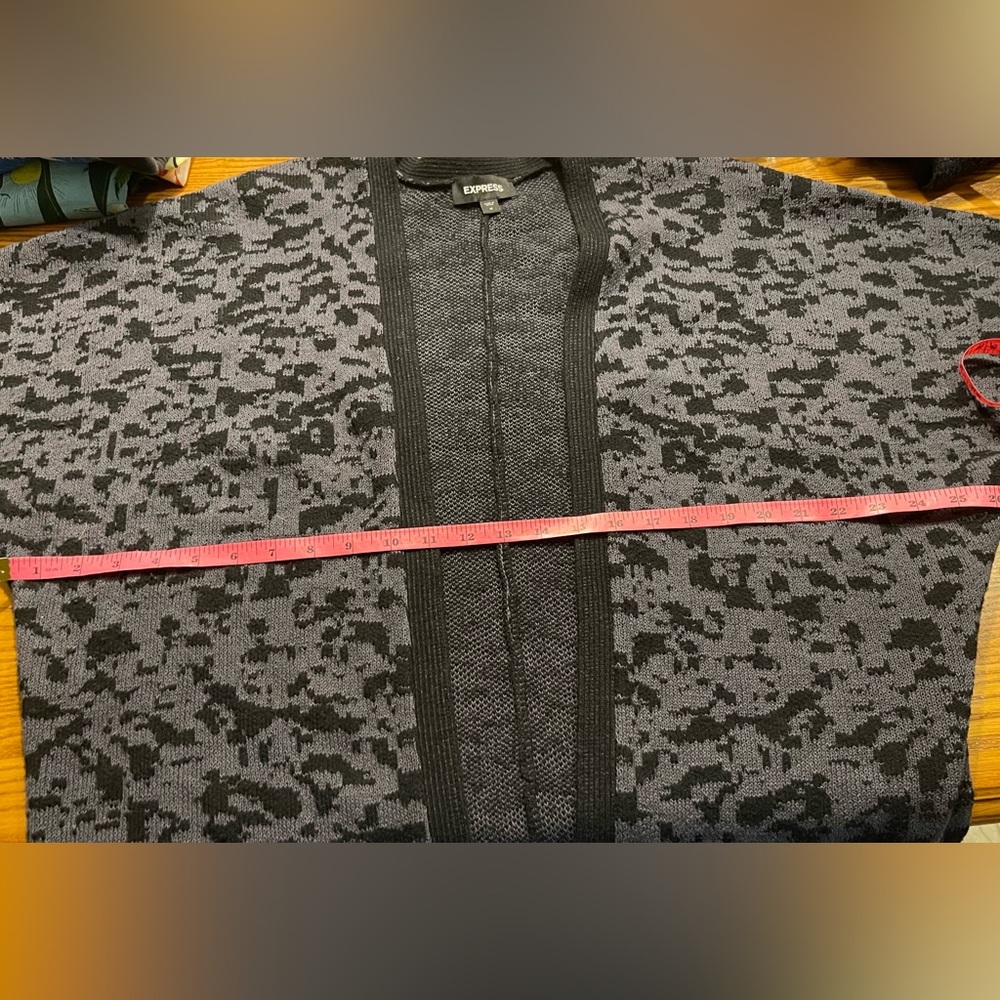 Express Leopard Print Cardigan, - Picture 6 of 7